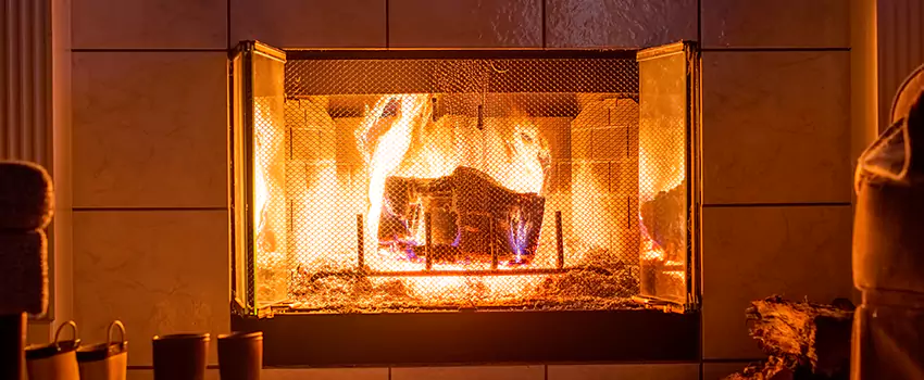 Mendota Hearth Landscape Fireplace Installation in Pleasant Grove, Utah