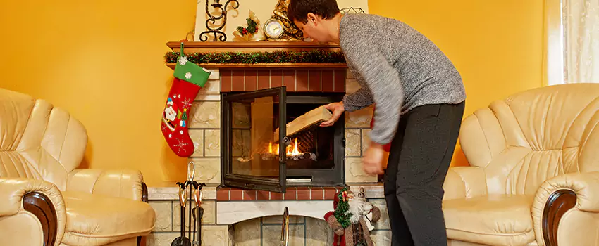 Rusted Metal Fireplace Restoration in Pleasant Grove, Utah